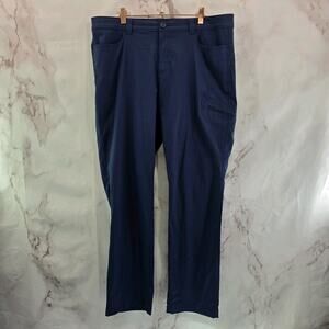 Eddie Bauer Pants Womens 16 XL Navy Blue Nylon Stretch Climbing Hike Camp